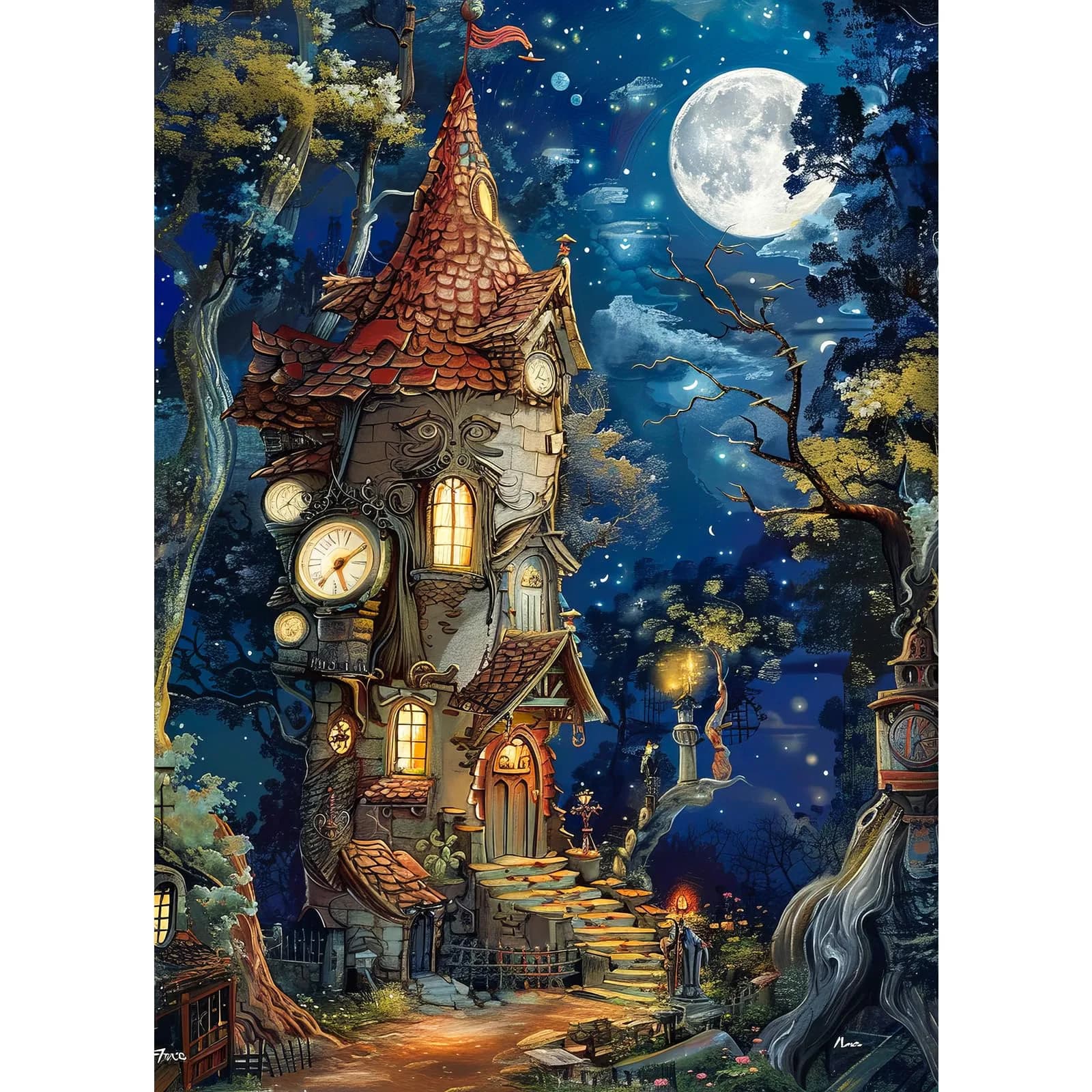 TangComplete Ancient Castle Jigsaw Puzzle 1000 Pieces 70cm x 50cm | Challenging Educational Toy