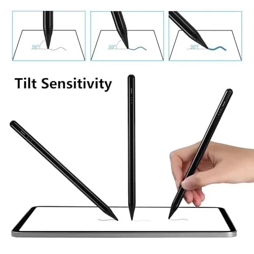 Waiktyne Active Stylus Pen for iPad 11th-6th Gen, iPad Pro M4/M2/M3, Air M3/M2, Mini 7th/6th/5th Gen - Black thumbnail 4