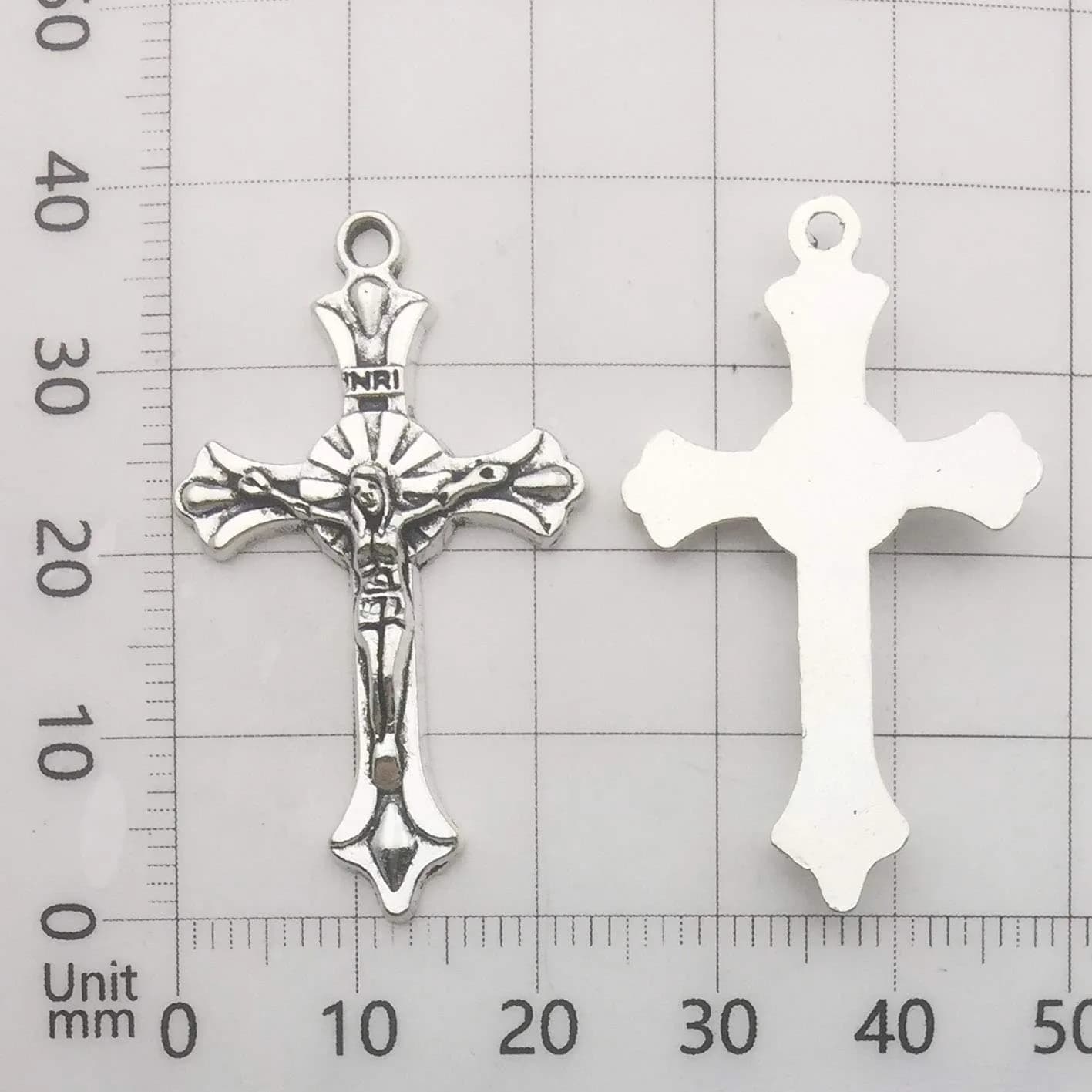 iloveDIYbeads 75pcs Cross Pendants Charms | Religious Theme, Alloy - view 7