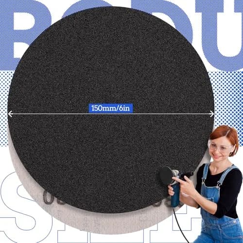 POTUINOM 6 Inch Sanding Discs 240 Grit Silicon Carbide Hook and Loop Sandpaper, 30-Pack | Wet Dry Use for Metal, Wood, Auto Body thumbnail 2