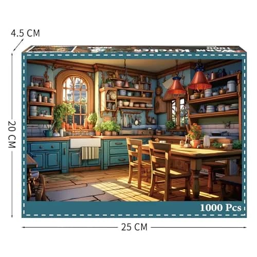 TangComplete Warm Kitchen Jigsaw Puzzle 1000 Pieces 70cm x 50cm | Educational STEM Learning Toy thumbnail 3