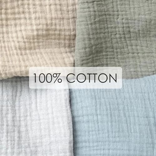 MairMore 100% Muslin Cotton Nursing Cover Misty Green 71cm (28in) x 112cm (44in) | Breathable & Privacy for Indian Moms thumbnail 2