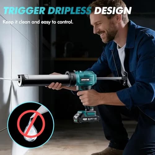 APROTII Electric Caulking Gun for Makita 18V Battery, 10 oz (283g) | 4-Speed Cordless Adhesive Applicator thumbnail 4