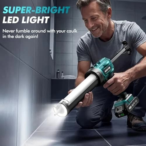 APROTII Electric Caulking Gun for Makita 18V Battery, 10 oz (283g) | 4-Speed Cordless Adhesive Applicator thumbnail 3