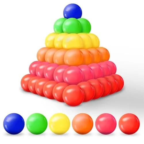 MW SPORTS Play Balls for Kids & Toddlers | Crush Proof Plastic, 2.3 Inch Diameter, Assorted Colors thumbnail 2