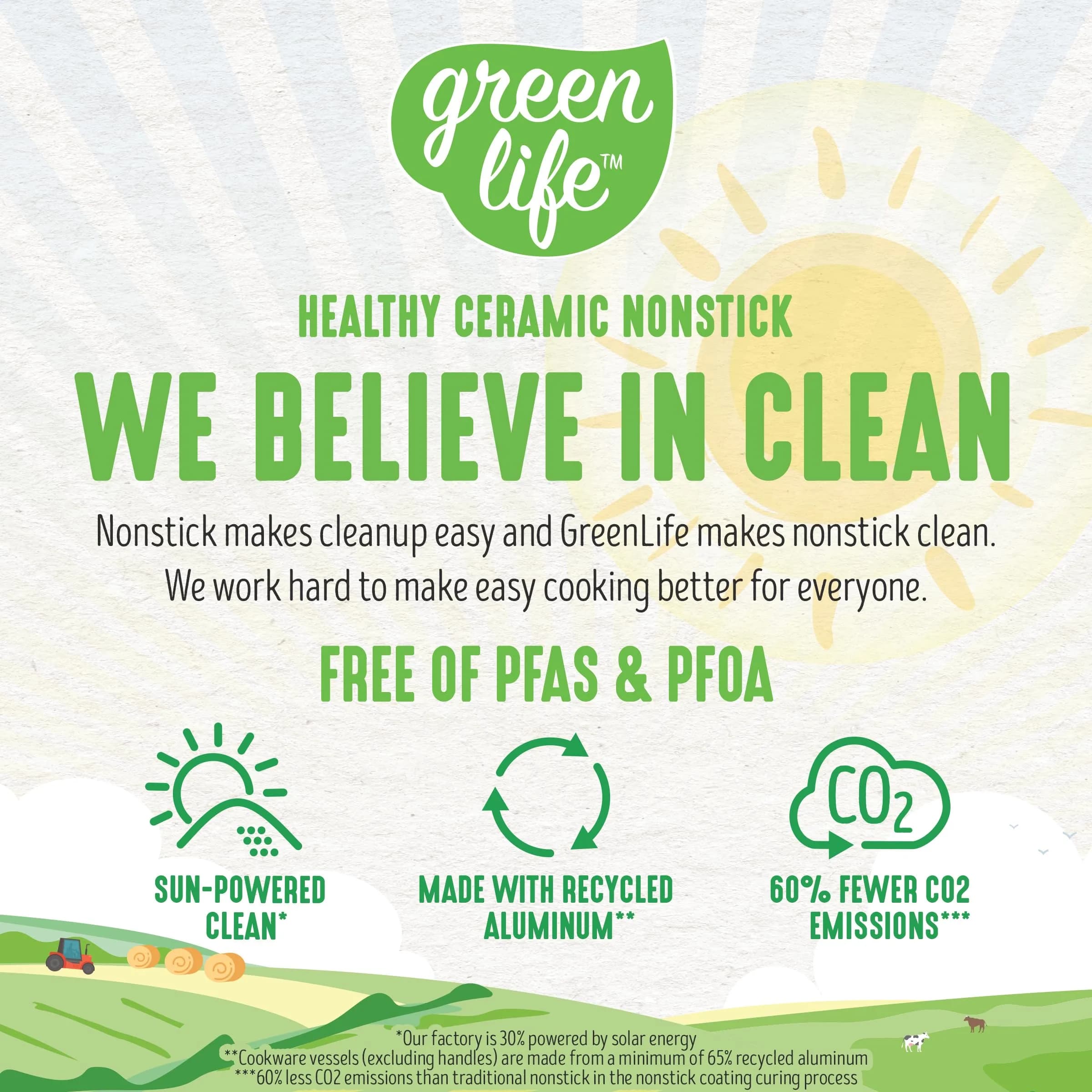 GreenLife Soft Grip 12-inch (30.5 cm) Frying Pan | Non-Toxic Ceramic Nonstick for Healthy Cooking - view 5
