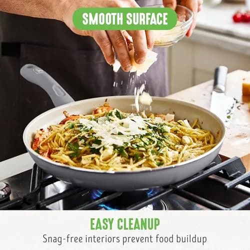 GreenLife Soft Grip 12-inch (30.5 cm) Frying Pan | Non-Toxic Ceramic Nonstick for Healthy Cooking thumbnail 2