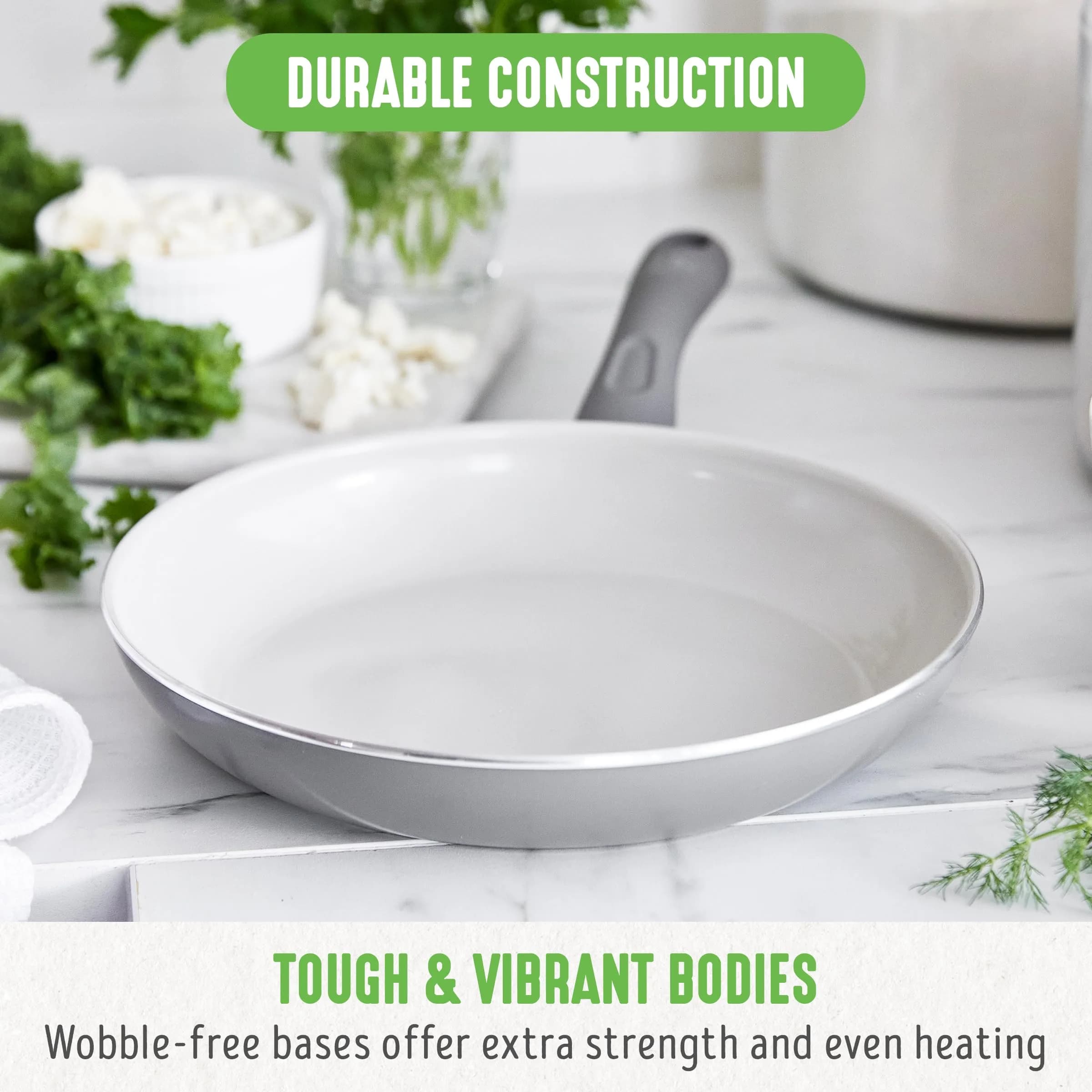 GreenLife Soft Grip 12-inch (30.5 cm) Frying Pan | Non-Toxic Ceramic Nonstick for Healthy Cooking - view 3