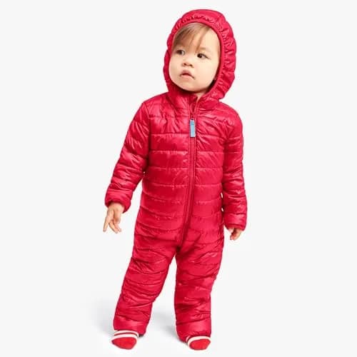 Primary Baby Puffer Bunting Suit, Water-Repellent, Windproof (Iris, 12-18M) | Cozy, Lightweight & Eco-Friendly thumbnail 2
