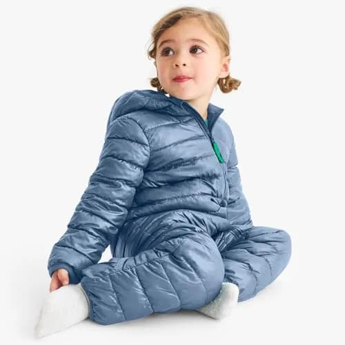 Primary Baby Puffer Bunting Suit, Water-Repellent, Windproof (Iris, 12-18M) | Cozy, Lightweight & Eco-Friendly thumbnail 5