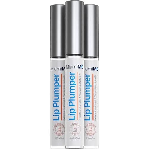 MiamiMD Lip Plumper (3ml) Lip Gloss for Women - Collagen & Vitamin E - Hydrating & Nourishing - 3 Pack thumbnail 1