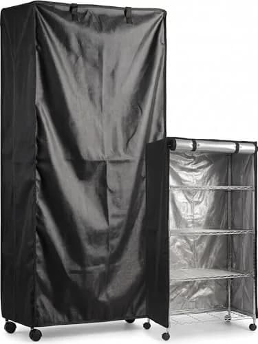 STARVAST Wire Shelf Cover with Zipper, 36" W x 18" D x 72" H (91cm W x 46cm D x 183cm H) | Heavy Duty Oxford Fabric for Dustproof & Heat Insulation thumbnail 1