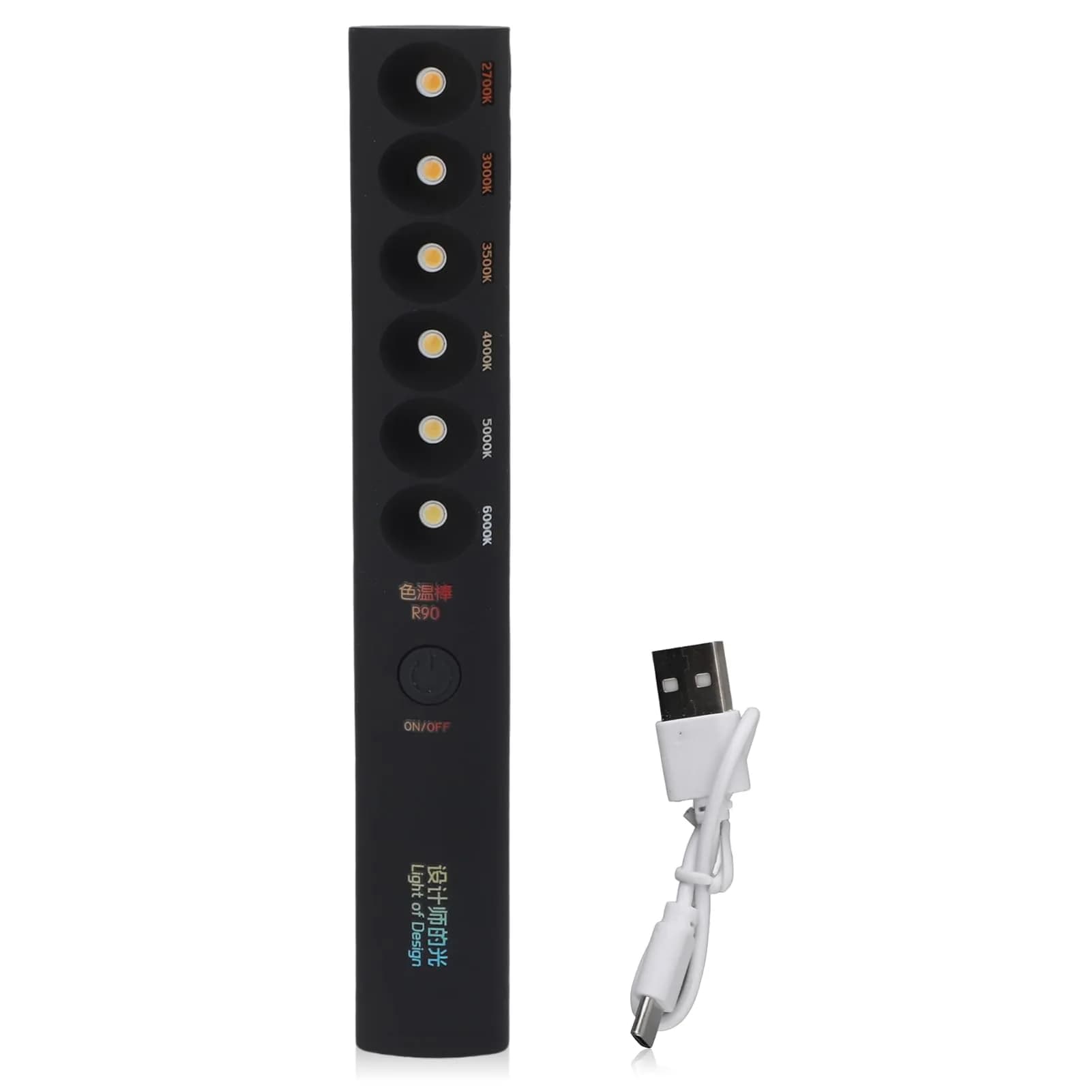 Gsycle Portable Color Temperature Lamp Stick 2700K-6000K | Rechargeable LED Video Fill Light