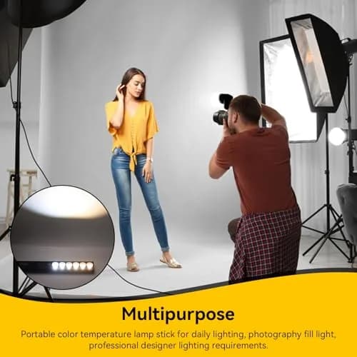 Gsycle Portable Color Temperature Lamp Stick 2700K-6000K | Rechargeable LED Video Fill Light thumbnail 5