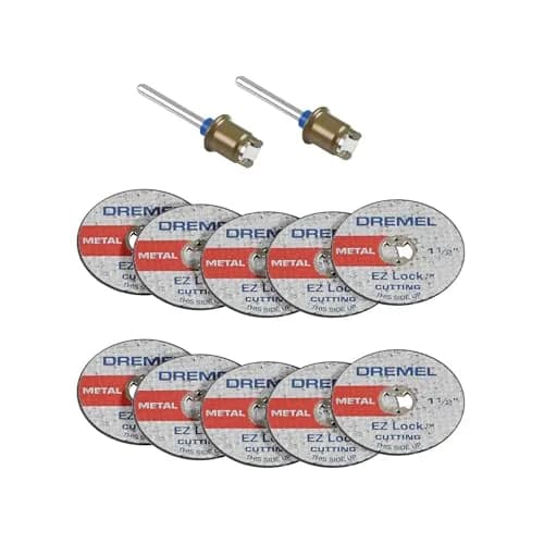Dremel EZ406-02 EZ Lock Starter Kit with 10 Cut-Off Wheels & Mandrel | 38.1mm Working Diameter thumbnail 1