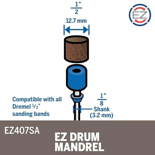 Dremel EZ406-02 EZ Lock Starter Kit with 10 Cut-Off Wheels & Mandrel | 38.1mm Working Diameter thumbnail 3