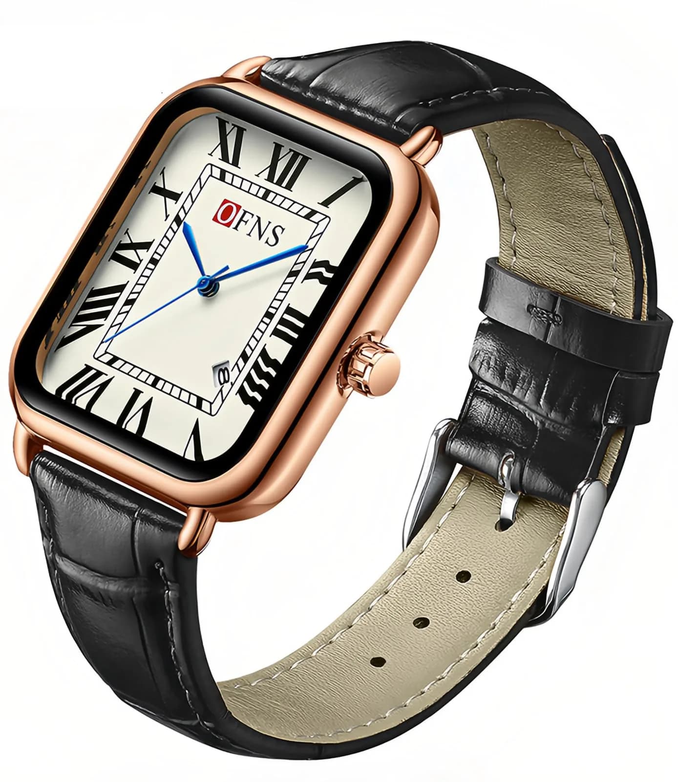 MASTOP Men's Leather Strap Watch Square Quartz Analog 38mm | Vintage Business Casual (70-120 chars)