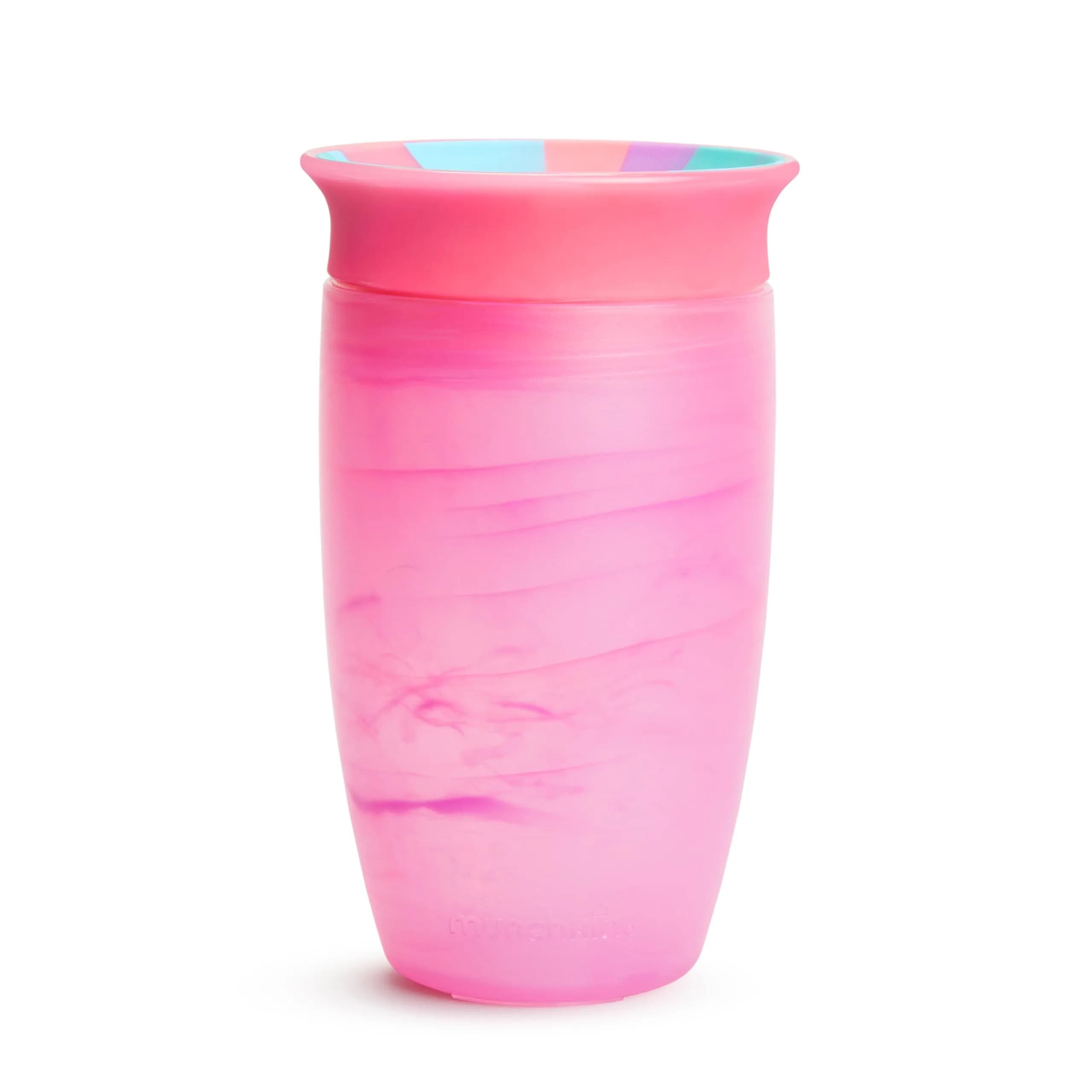 Munchkin Miracle 360 Tropical Swirl Sippy Cup 290ml (10 Ounce) 2-Pack | Dentist-Recommended Spoutless Design — 2-Pack