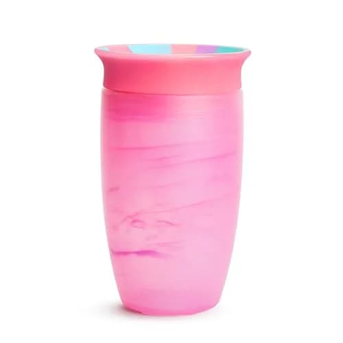 Munchkin Miracle 360 Tropical Swirl Sippy Cup 290ml (10 Ounce) 2-Pack | Dentist-Recommended Spoutless Design thumbnail 1