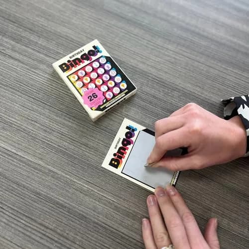 Flat River Group Bingo Scratch Card Game Birthday | Entertaining Party Activity with 26 Themed Cards thumbnail 4