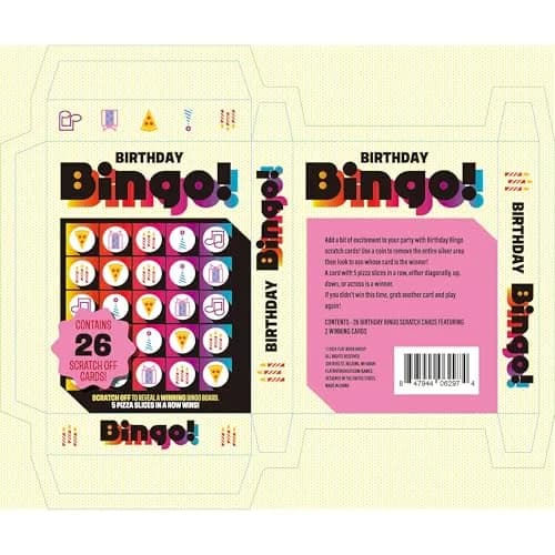 Flat River Group Bingo Scratch Card Game Birthday | Entertaining Party Activity with 26 Themed Cards thumbnail 7