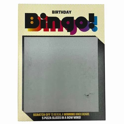 Flat River Group Bingo Scratch Card Game Birthday | Entertaining Party Activity with 26 Themed Cards thumbnail 3