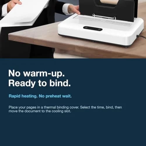 BEMPUS Thermal Binding Machine 500 Sheets | No Preheat Time, Digital Touch Panel, Air Cooling, 700W thumbnail 8