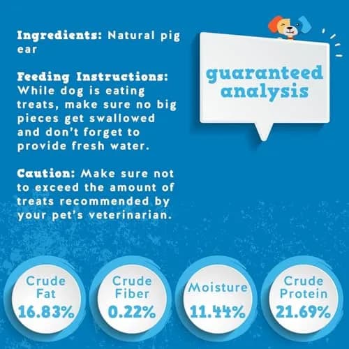 Jack&Pup Natural Half Pig Ears for Dogs 5 Pack | Premium, Fully Digestible, Odor-Free Dog Chew Treats (7 Inches) thumbnail 5