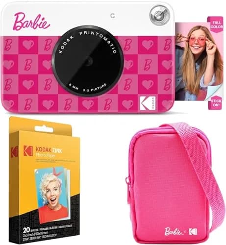 Kodak Barbie Printomatic Instant Camera Starter Bundle (Iconic Style) 5MP | 2x3" Zink Prints thumbnail 1