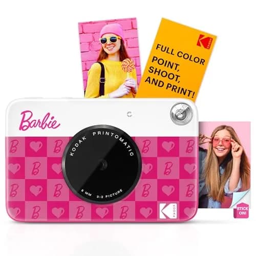 Kodak Barbie Printomatic Instant Camera Starter Bundle (Iconic Style) 5MP | 2x3" Zink Prints thumbnail 2