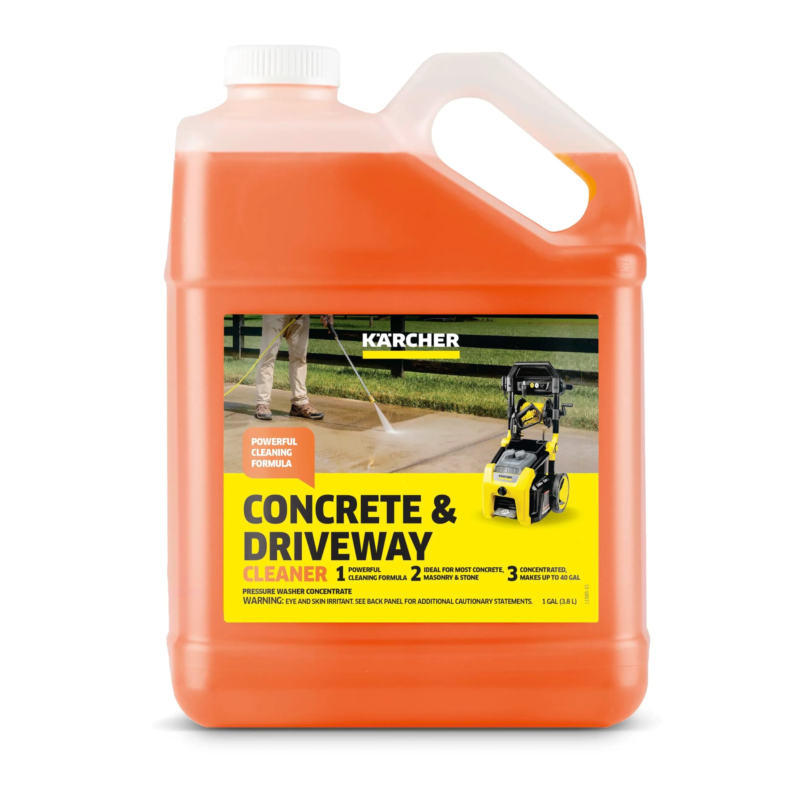 KÄRCHER Concrete & Driveway Cleaner 3.78 L (128 Fl Oz) | Removes Dirt & Grime