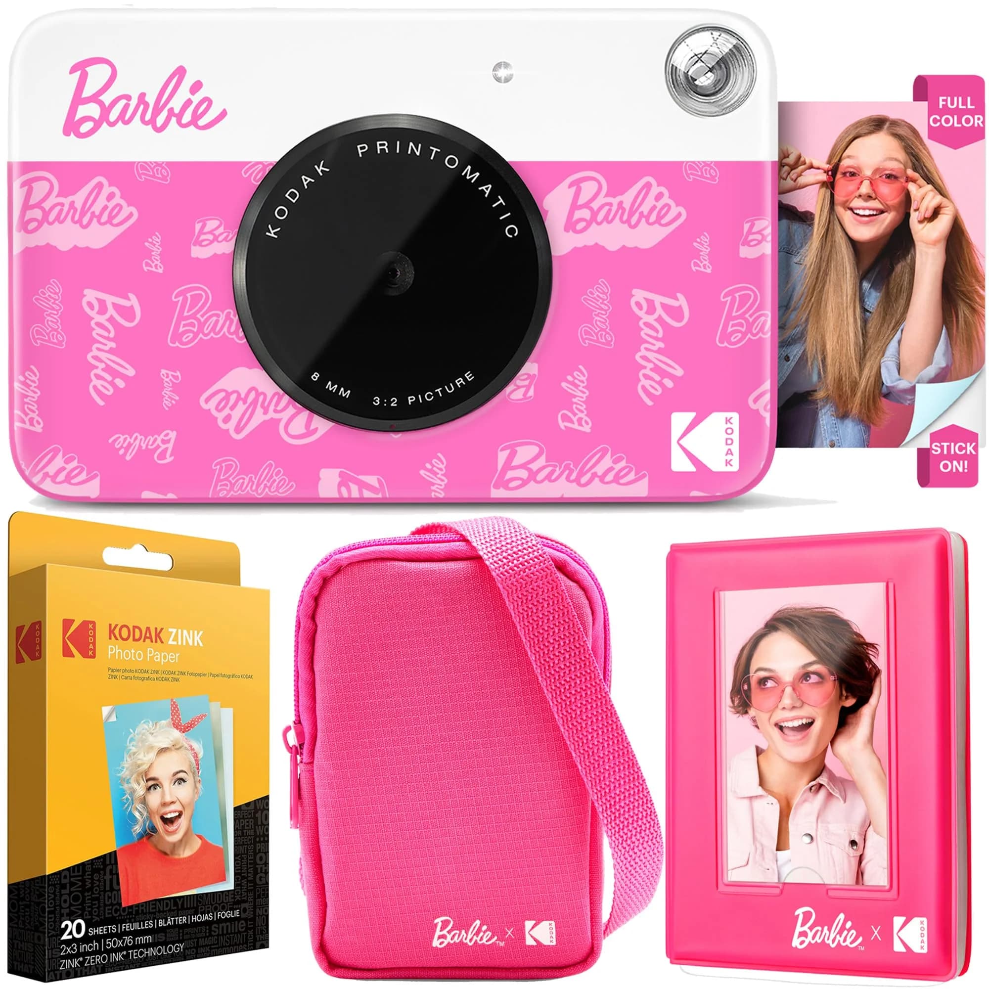 Kodak x Barbie Printomatic Instant Camera Deluxe Bundle with Case, Album & Zink Paper | 5MP Digital Instant Camera - main product image