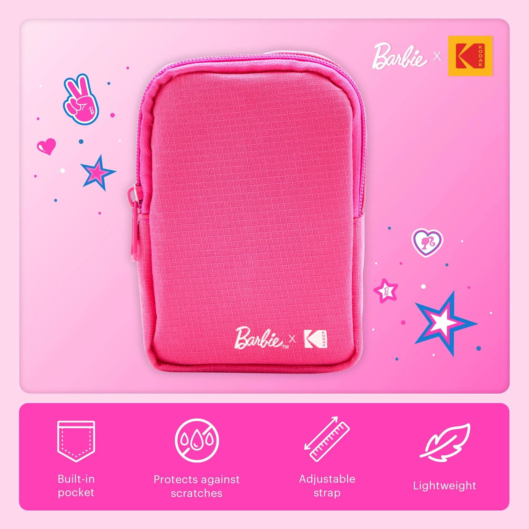 Kodak x Barbie Printomatic Instant Camera Deluxe Bundle with Case, Album & Zink Paper | 5MP Digital Instant Camera - view 4