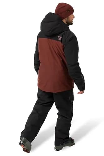 Flylow Men's Albert Insulated Waterproof Ski Jacket - Amaro/Black - S | Breathable, Light Insulation for Skiing & Backcountry thumbnail 4