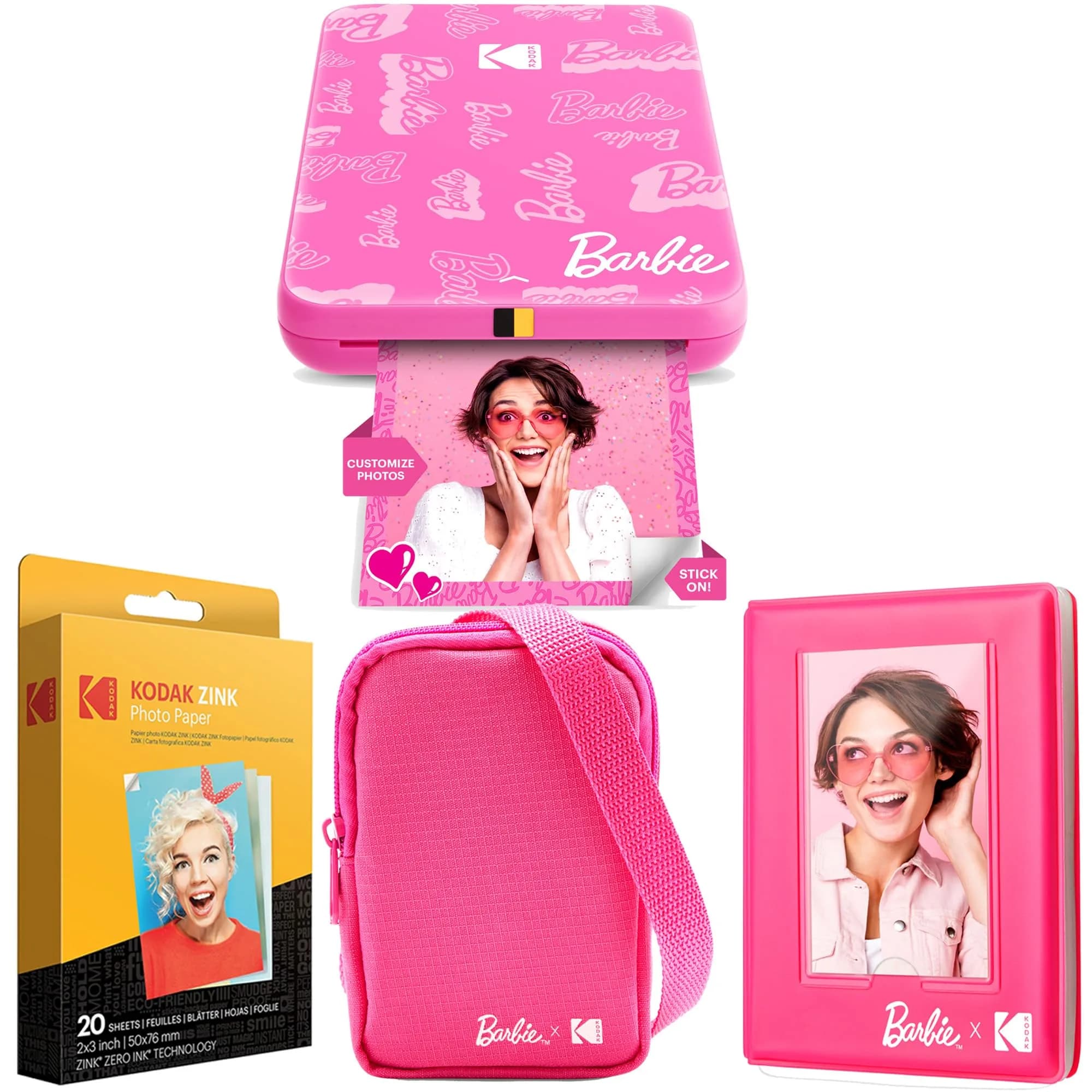 Kodak x Barbie Step Slim Wireless Instant Photo Printer Bundle | 2x3" Prints, Bluetooth, 5MP Camera, 25 Prints/Charge - main product image