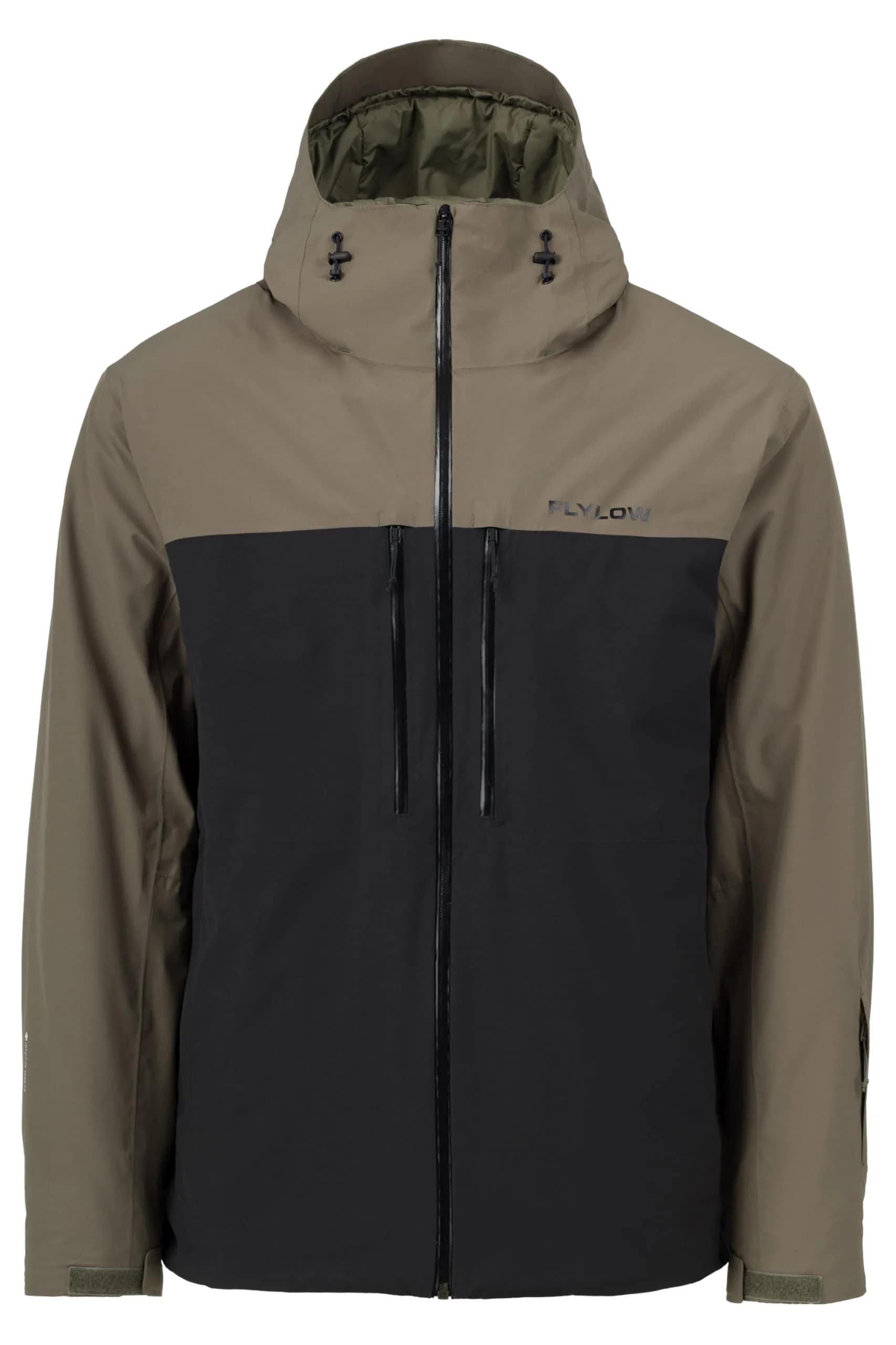 Flylow Men's Albert Insulated Waterproof Ski Jacket - Black/Leaf - Large | Breathable, Light & Insulated for Skiing - main product image