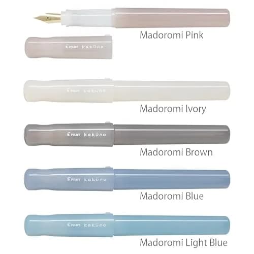 Pilot Fountain Pen Madoromi Color Series Light Blue | Fine Nib, Perfect for Beginners and Creative Expression thumbnail 9