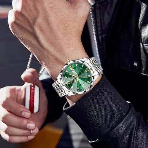 Gosasa Men's and Women's Business Diamond Watch 43mm | Waterproof Quartz with Day-Date thumbnail 4