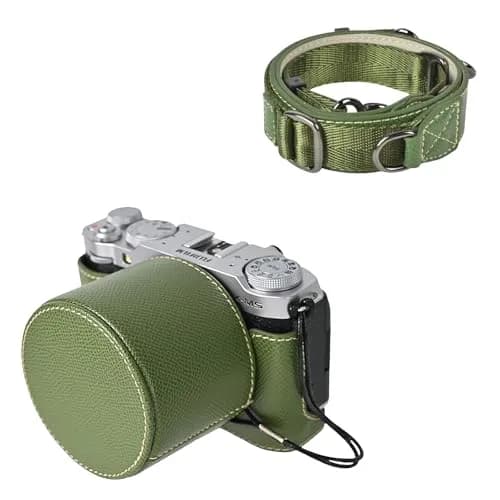 VOVMOEYA Camera Half Case for Fuji XM5 | Premium Leather Cover with Shoulder Strap (70-120 chars) thumbnail 1