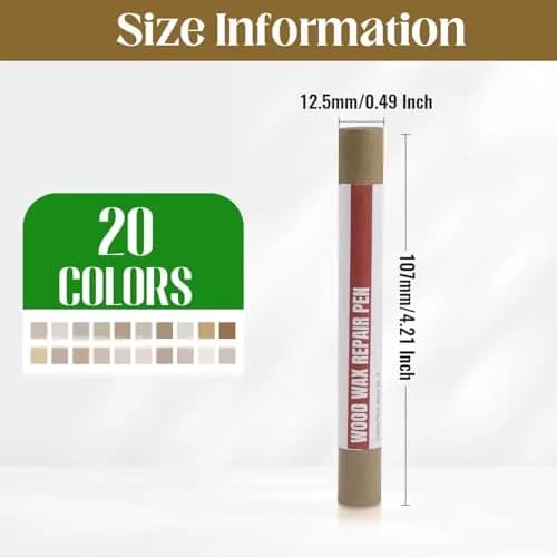 Uxney Wood Filler Sticks 20 Colors | Furniture Touch Up for Scratches & Holes (≤120c) thumbnail 2