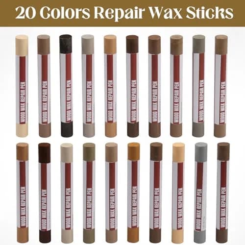 Uxney Wood Filler Sticks 20 Colors | Furniture Touch Up for Scratches & Holes (≤120c) thumbnail 3