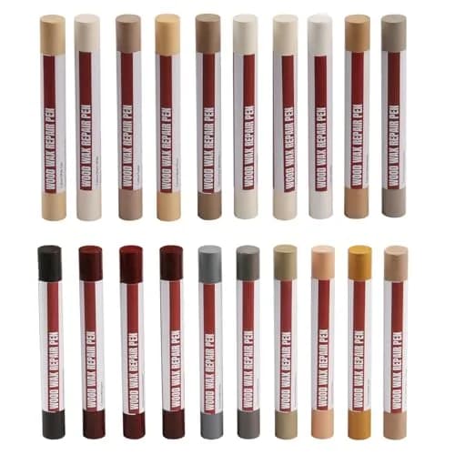 Uxney Wood Filler Sticks, 20 Colors Wood Repair Wax Crayons for Furniture, Floors, Cabinets, and More | Easy Touch-Up Kit thumbnail 1
