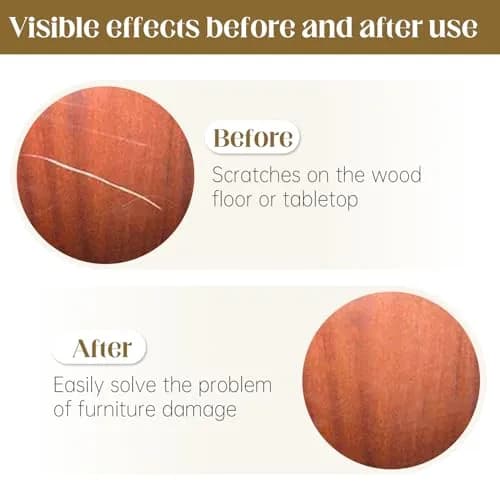 Uxney Wood Filler Sticks, 20 Colors Wood Repair Wax Crayons (Red Series) | Easy Furniture Touch-Up for Scratches & Cracks thumbnail 4