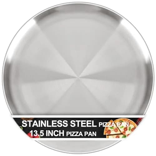 AWTBDP 13½ Inch Stainless Steel Pizza Pan for Oven | Nonstick, Durable & Healthy (70-120 chars) thumbnail 1