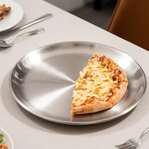 AWTBDP 13½ Inch Stainless Steel Pizza Pan for Oven | Nonstick, Durable & Healthy (70-120 chars) thumbnail 6