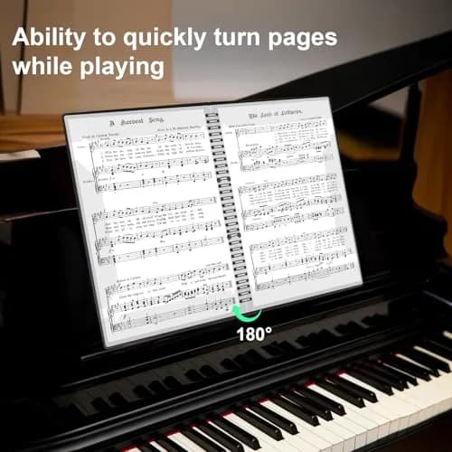 RNSXYAT Sheet Music Folder, 8.5x11 Inches | Durable Double-Sided Organizer for Musicians thumbnail 5