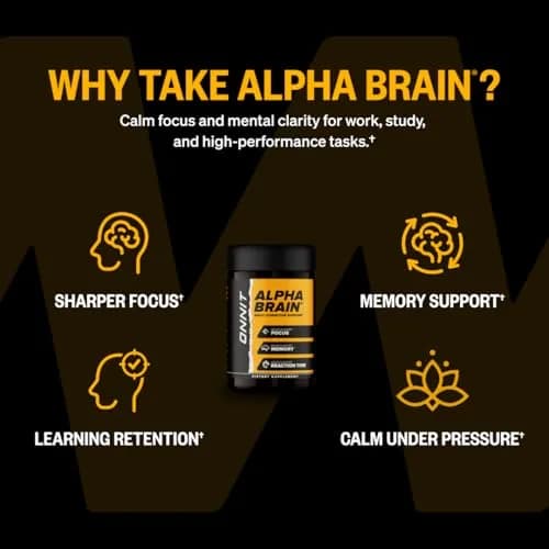 ONNIT Alpha Brain Nootropic Brain Supplement for Focus & Memory, 60 Count | Supports Cognitive Function thumbnail 2