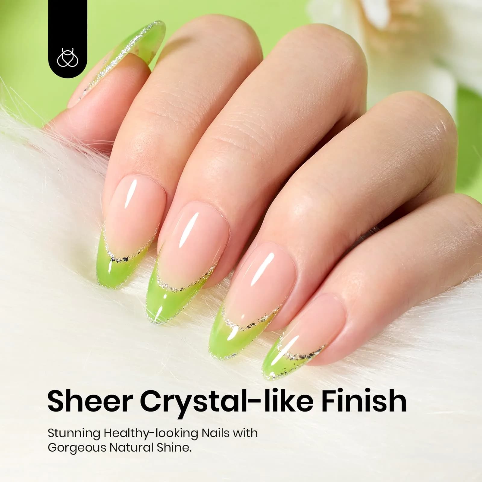 Beetles Gel Polish Green Jelly Gel Nail Polish 15ml (0.5 Fl Oz) | Long-Lasting, UV/LED Cure - view 5