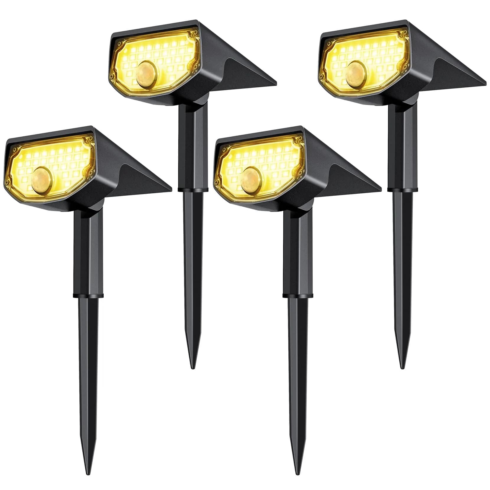 AloftSun Solar Motion Sensor Outdoor Lights | Waterproof 30 LED Spotlights for Yard & Garden