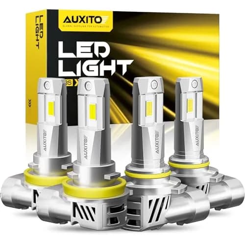 AUXITO H11 9005 LED Fog Light Bulbs 60000LM 6500K Cool White | Pack of 4 thumbnail 1